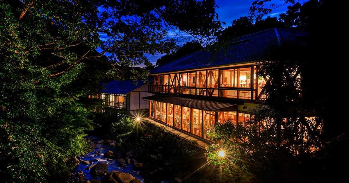 嬉野温泉 大正屋 椎葉山荘 — 椎葉川沿い · 渓流に佇む全20室の料理旅館