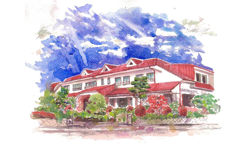 河口湖レイクサイドホテル — 山梨県富士河口湖町・湖畔正面に立つ全 18 室の温泉ホテル