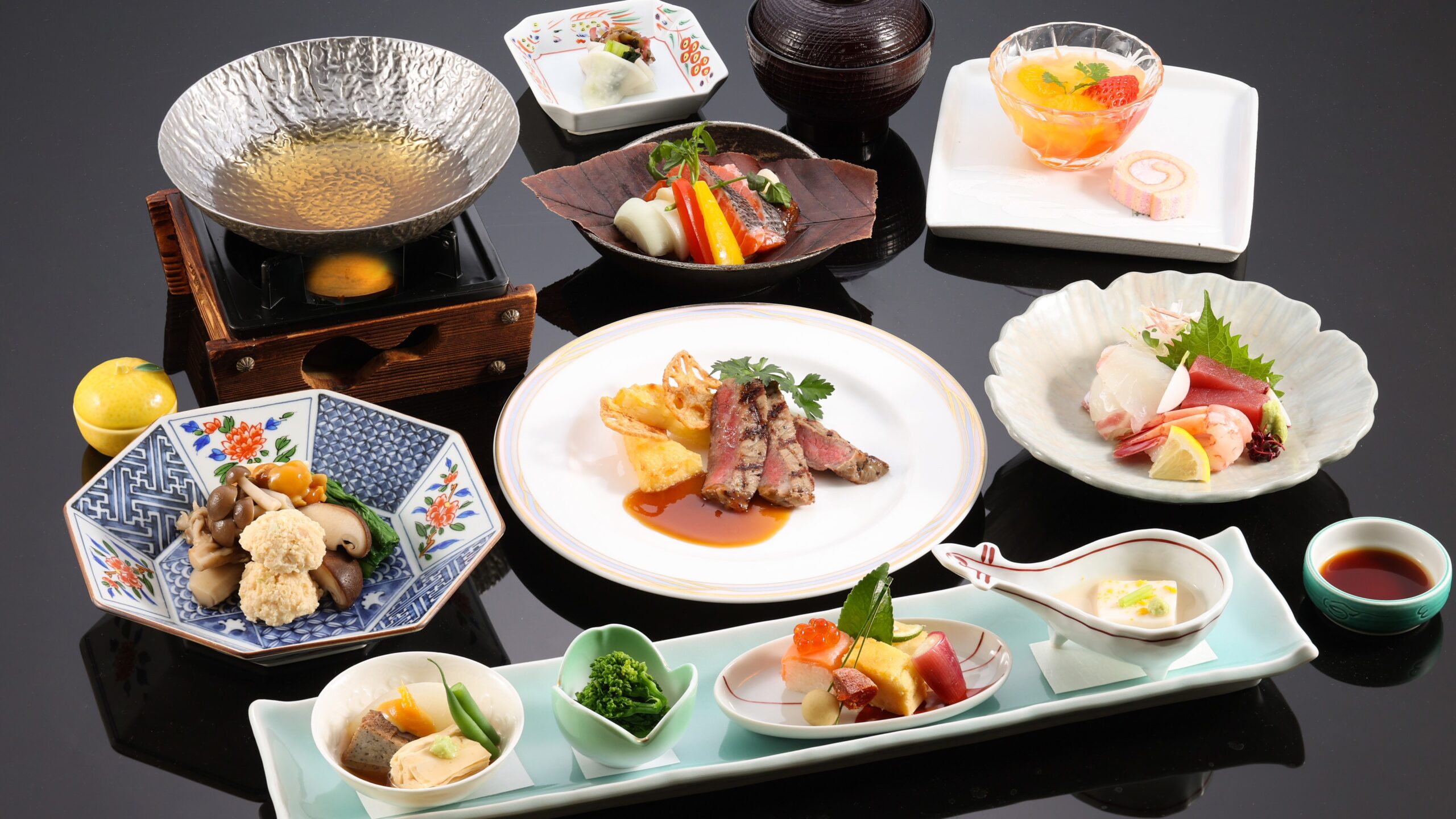 水明館 — 岐阜・下呂温泉 · 4館264室の大規模老舗旅館、和洋中の食事処と個室会食