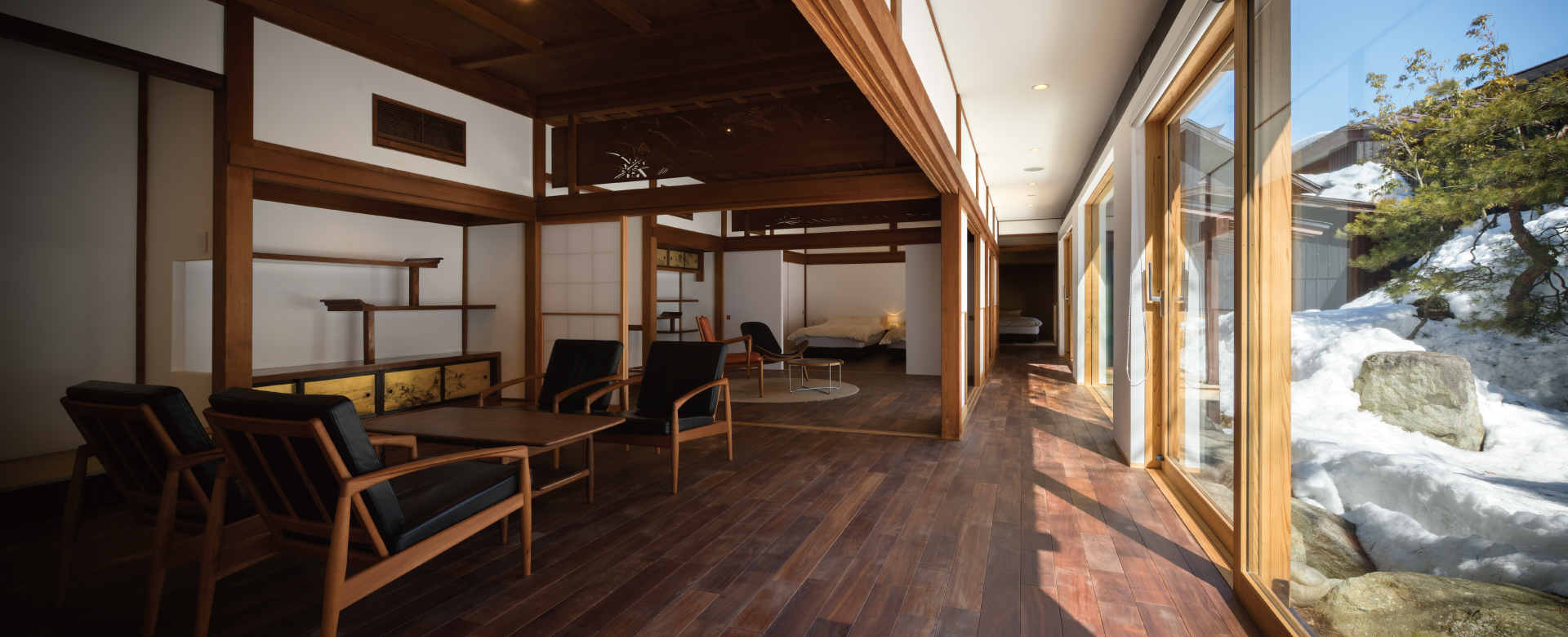 山形座 瀧波 — 山形・赤湯温泉 · 庄屋屋敷を移築した客室、露天風呂付き