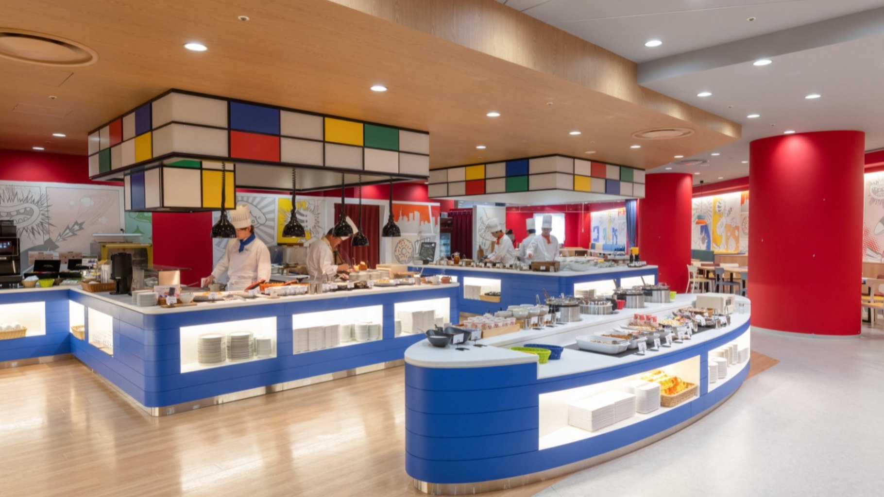 ホテル近鉄ユニバーサル・シティ — 大阪市此花区 · 朝食会場のブッフェレストラン「イーポック」のカウンター